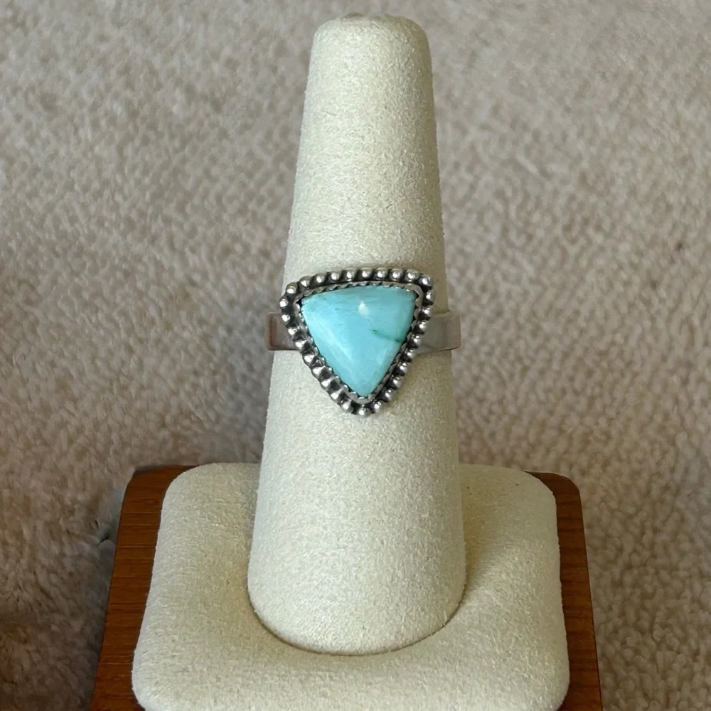 925 Sterling Silver Palomino Turquoise Ring